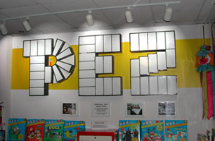 Pez Neon Sign, 3' x 9', acquired May 2002 -hung on the Pez building in Vienna, Austria for 50 years